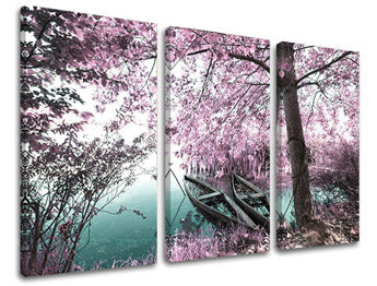 3dílná nástěnná malba STROMY ST011E30