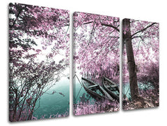 3dílná nástěnná malba STROMY ST011E30