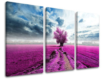 3dílná nástěnná malba STROMY ST014E30