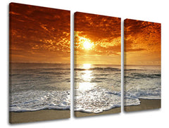 Obraz na zeď 3 díly WEST SLNKA ZS011E30