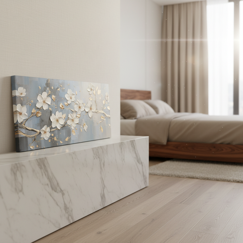 Obraz květin na plátně do ložnice Papilora