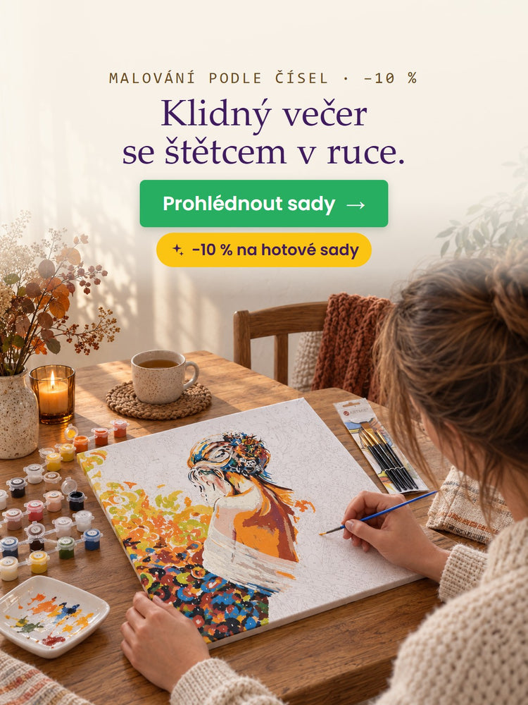 Malování podle čísel · −10 % – Klidný večer se štětcem v ruce. – Papilora