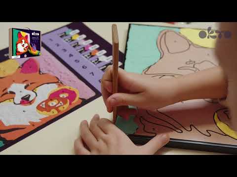 OKTO malba samotvrdnoucí hmotou 30 x 30 cm Liška