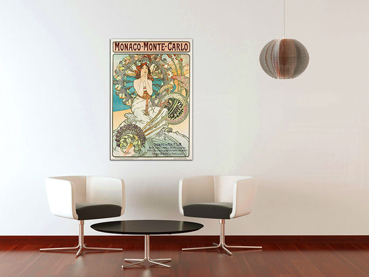 Obraz na plátně MONACO MONTE CARLO - Alfons Mucha REP220