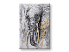 Malovaný nástěnný obraz SLON 1 díl CFAAN010 - 40x60 cm