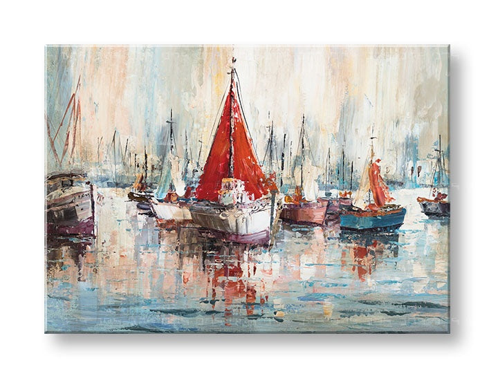 Malovaný nástěnný obraz LODE 1 díl CFABC006 - 70x50 cm