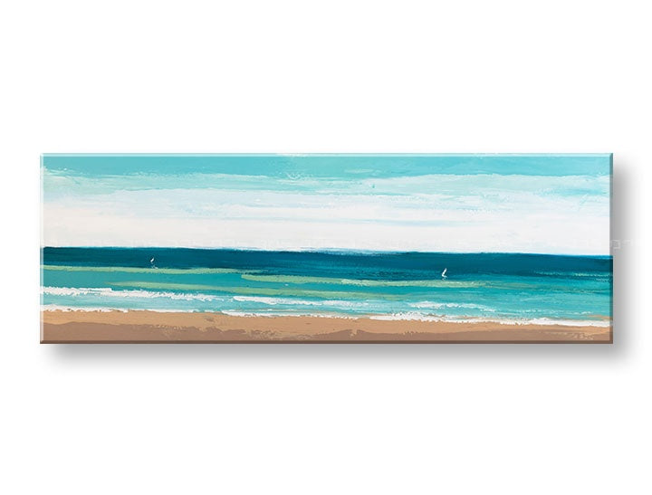 Malovaný nástěnný obraz MORE 1 díl CFABC009 - 150x50 cm