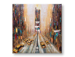 Malovaný nástěnný obraz CITY 1 díl 70x70 cm CFAZH2979E1