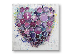 Malovaný nástěnný obraz SRDCE 1 díl CFAZH4250E1 - 60x60 cm