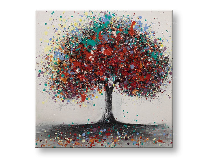 Malovaný nástěnný obraz STROM 1 díl CFAZH5304E1 - 60x60 cm