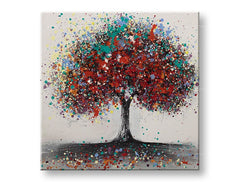 Malovaný nástěnný obraz STROM 1 díl CFAZH5304E1 - 60x60 cm