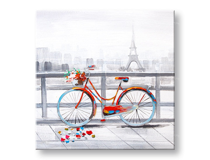 Malovaný nástěnný obraz PAŘÍŽ 1 díl CFAZH5419E1 - 50x50 cm