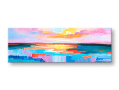 Malovaný nástěnný obraz WEST SLNKA 1-dílný CFAZH5625E1 - 120x40 cm