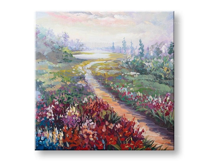 Malovaný nástěnný obraz LUKE 1-dílný 70x70 cm CFAZH619E1