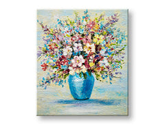 Malovaný nástěnný obraz KVĚTINY VE VÁZE 1 díl 60x70 cm YOBCFAZH6215E1