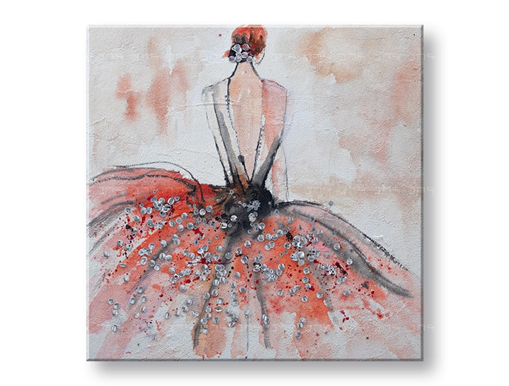 Malovaný nástěnný obraz ŽENA 1 díl CFAZH6233E1 - 60x60 cm