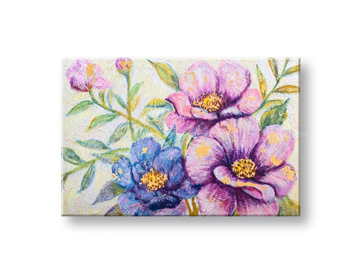 Malovaný nástěnný obraz KVĚTINY 1 díl CFAZH6287E1 - 90x60 cm