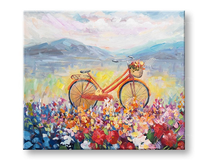 Malovaný nástěnný obraz LÉTO NA ŘECE 1 díl 70x60 cm CFAZH6341E1