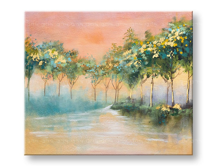 Malovaný nástěnný obraz STROMY 1 díl 70x60 cm CFAZH6378E1