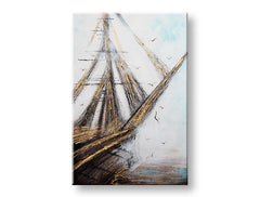 Malovaná nástěnná malba ABSTRAKT 1 díl CWF1099WE1 - 60x90 cm