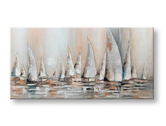 Malovaný nástěnný obraz PLACHETNICE 1 díl 140x70 cm CWF11284WE1