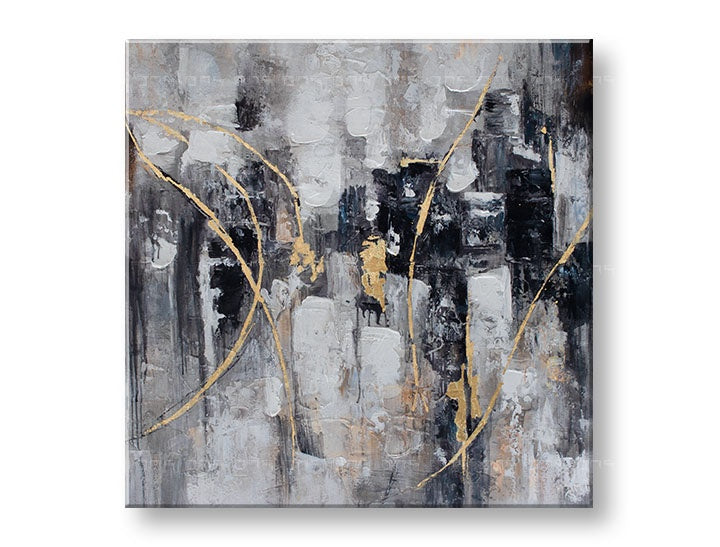 Malovaná nástěnná malba ABSTRAKT 1 díl 80x80 cm CWF11371WE1