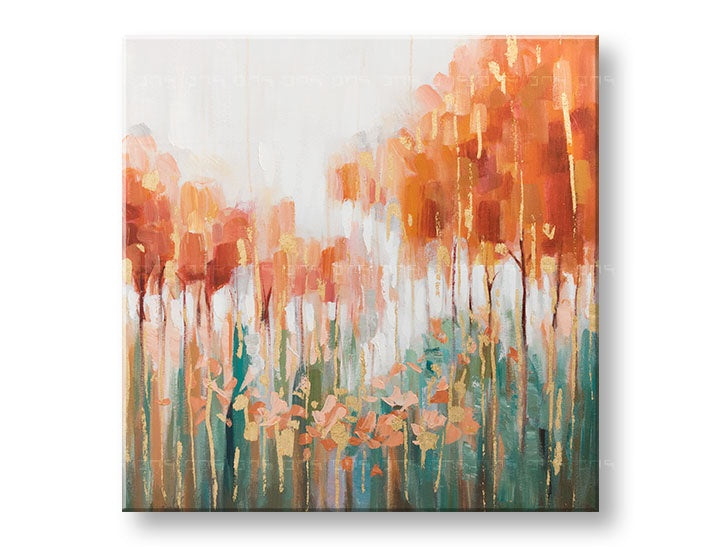 Malovaný nástěnný obraz ABSTRAKT 1 díl CWF11396WE1 - 70x70 cm