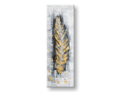 Malovaný nástěnný obraz LIST 1 díl CWF1139LE1 - 40x120 cm