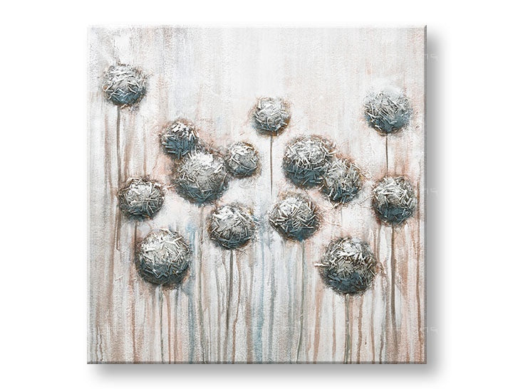 Malovaný nástěnný obraz KVĚTINY 1 díl CWF1210HE1 - 70x70 cm