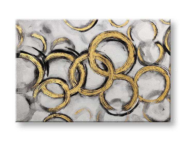 Malovaná nástěnná malba ABSTRAKT 1 díl 90x60 cm CWF1263ZE1