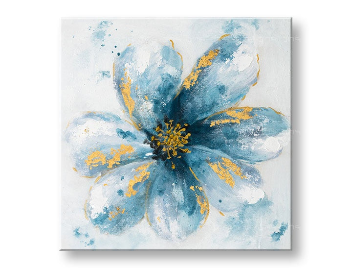 Malovaný nástěnný obraz KVĚTINY 1 díl CWF1274HE1 - 50x50 cm