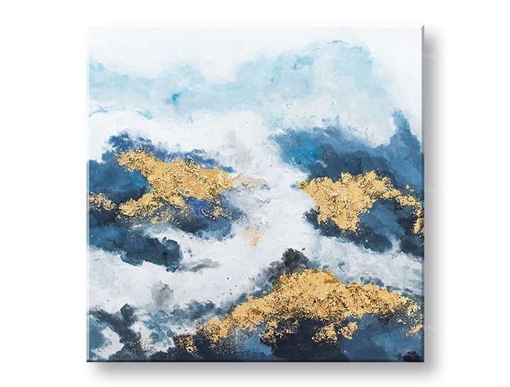 Malovaná nástěnná malba ABSTRAKT 1 díl 70x70 cm CWF1312ME1