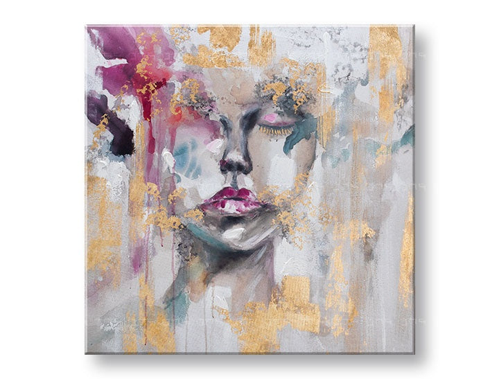 Malovaný nástěnný obraz ŽENA 1 díl 80x80 cm CWF1539HE1