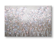 Malovaný nástěnný obraz KVĚTINY 1 díl 90x60 cm CWF1751WE1