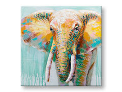 Malovaný nástěnný obraz SLON 1 díl YOBCWF1930ME1 - 70x70 cm