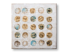 Malovaný nástěnný obraz ABSTRAKT 1 díl CWFAB022 - 100x100 cm