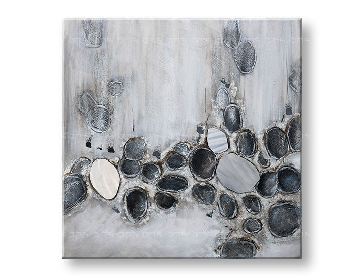 Malovaný nástěnný obraz ABSTRAKT 1 díl CWFAB023 - 100x100 cm