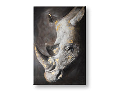 Malovaný nástěnný obraz NOSOROŽEC 1 díl CWFAN082 - 80x120 cm