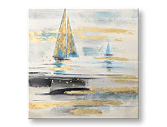 Malovaný nástěnný obraz LODE 1 díl YOBCWFBC039 - 80x80 cm