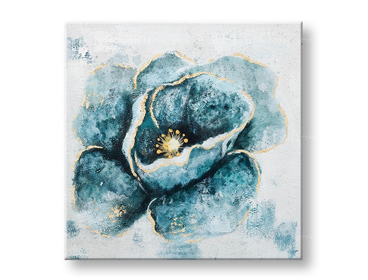 Malovaný nástěnný obraz KVĚTINY 1 díl CWFFL028 - 50x50 cm