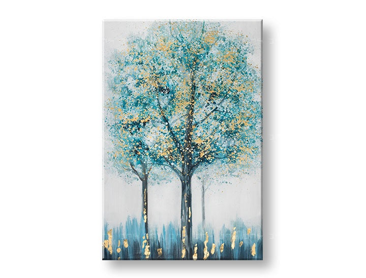 Malovaný nástěnný obraz STROMY 1 díl CWFTR086 - 80x120 cm