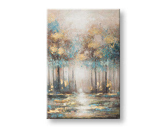 Malovaný nástěnný obraz STROMY 1 díl YOBCWFTR087 - 80x120 cm