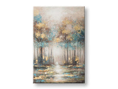 Malovaný nástěnný obraz STROMY 1 díl YOBCWFTR087 - 80x120 cm