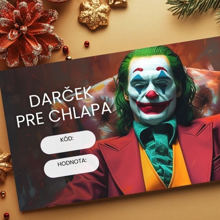 Dárkový poukaz s modrými květinami v moderním interiéru, ideální pro stylový dárek, Papilora.