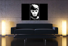 Ručně malovaný obraz POP Art Audrey HEPBHURN 3 díly ah