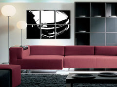 Ručně malovaný obrázek BMW M3 ve stylu POP Art, 3dílné bmw