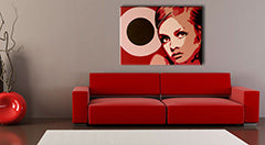 Ručně malovaný obraz POP Art Twigy 1 kus 0001 tw