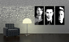 Ručně malovaný obraz Depeche Mode ve stylu POP Art, 3 díly, 000 dep