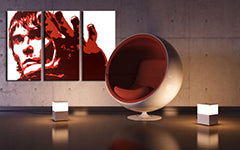 Ručně malovaný obraz POP Art Ian Brown, 3 díly ib3