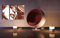 Ručně malovaný obraz POP Art Kylie Minogue, 3 díly